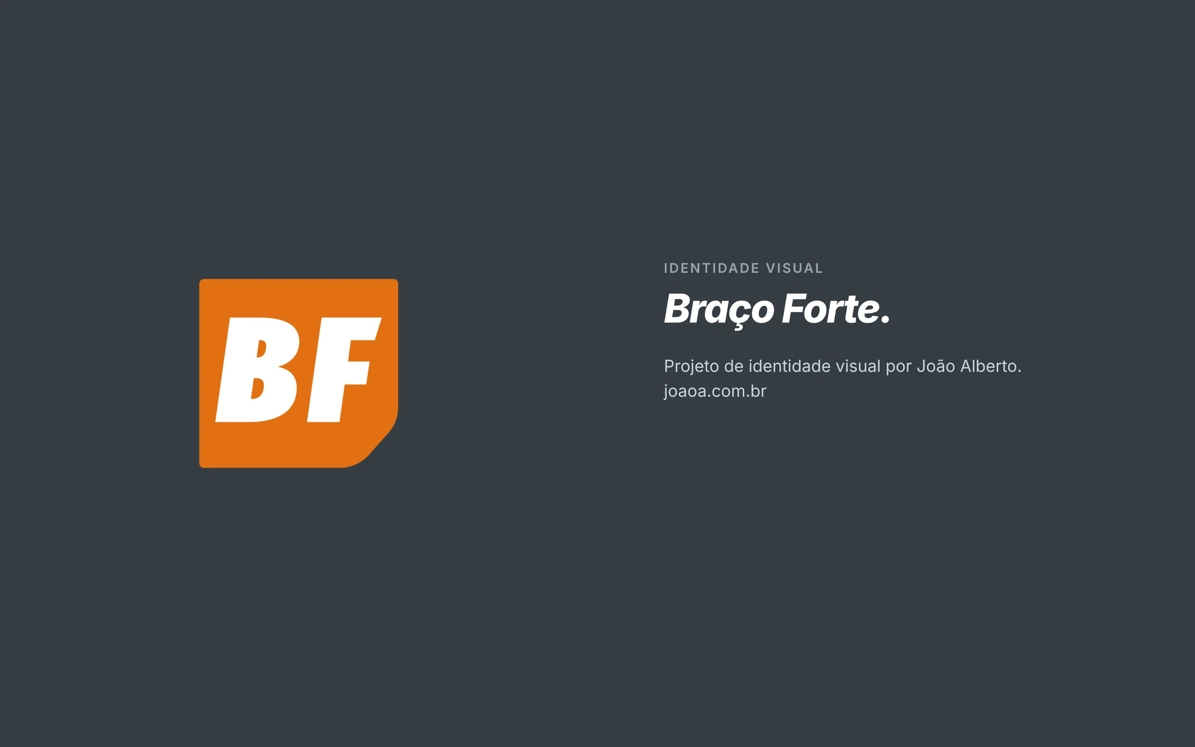 Bloco BF e créditos do projeto