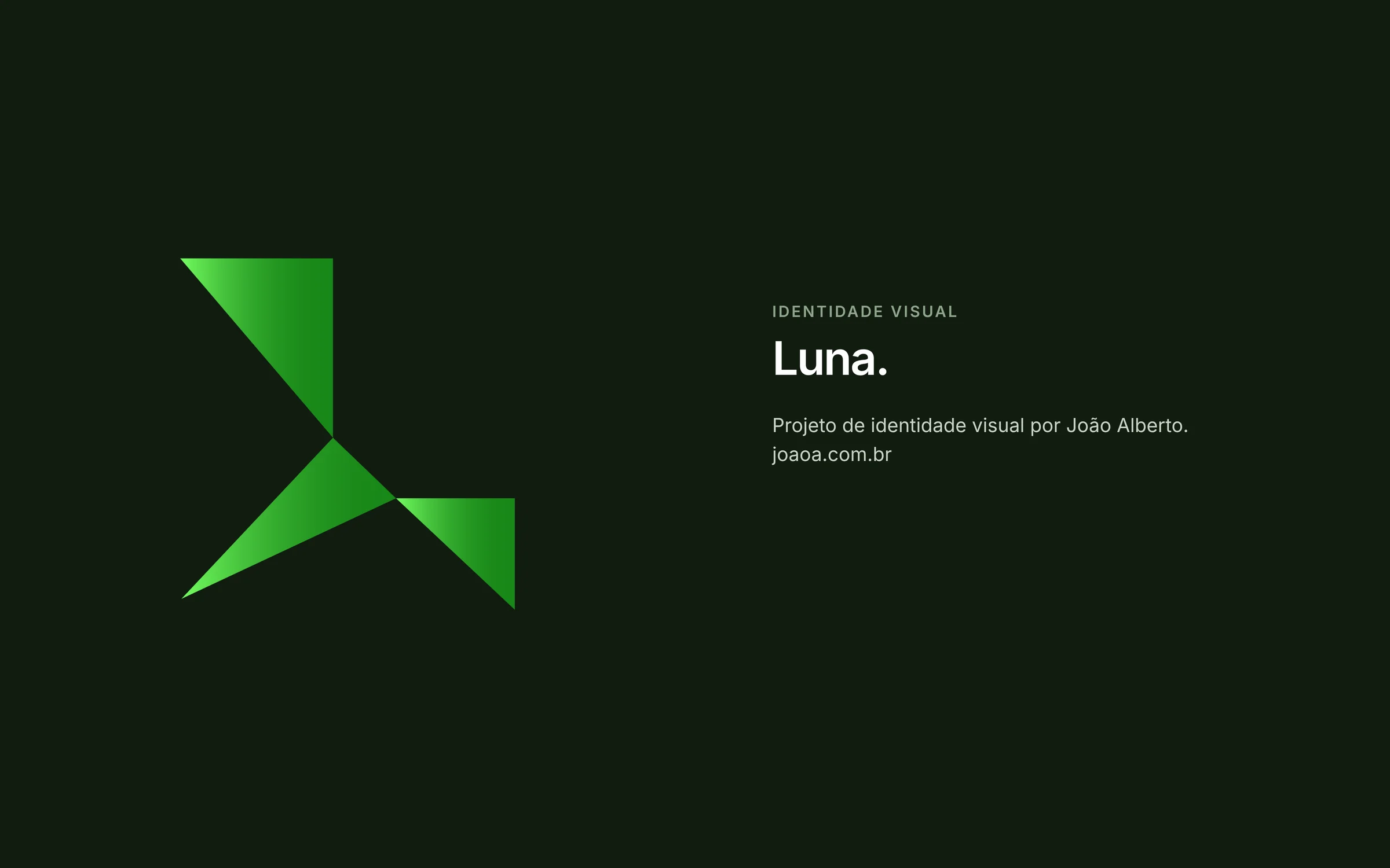 Símbolo da Luna e créditos do projeto