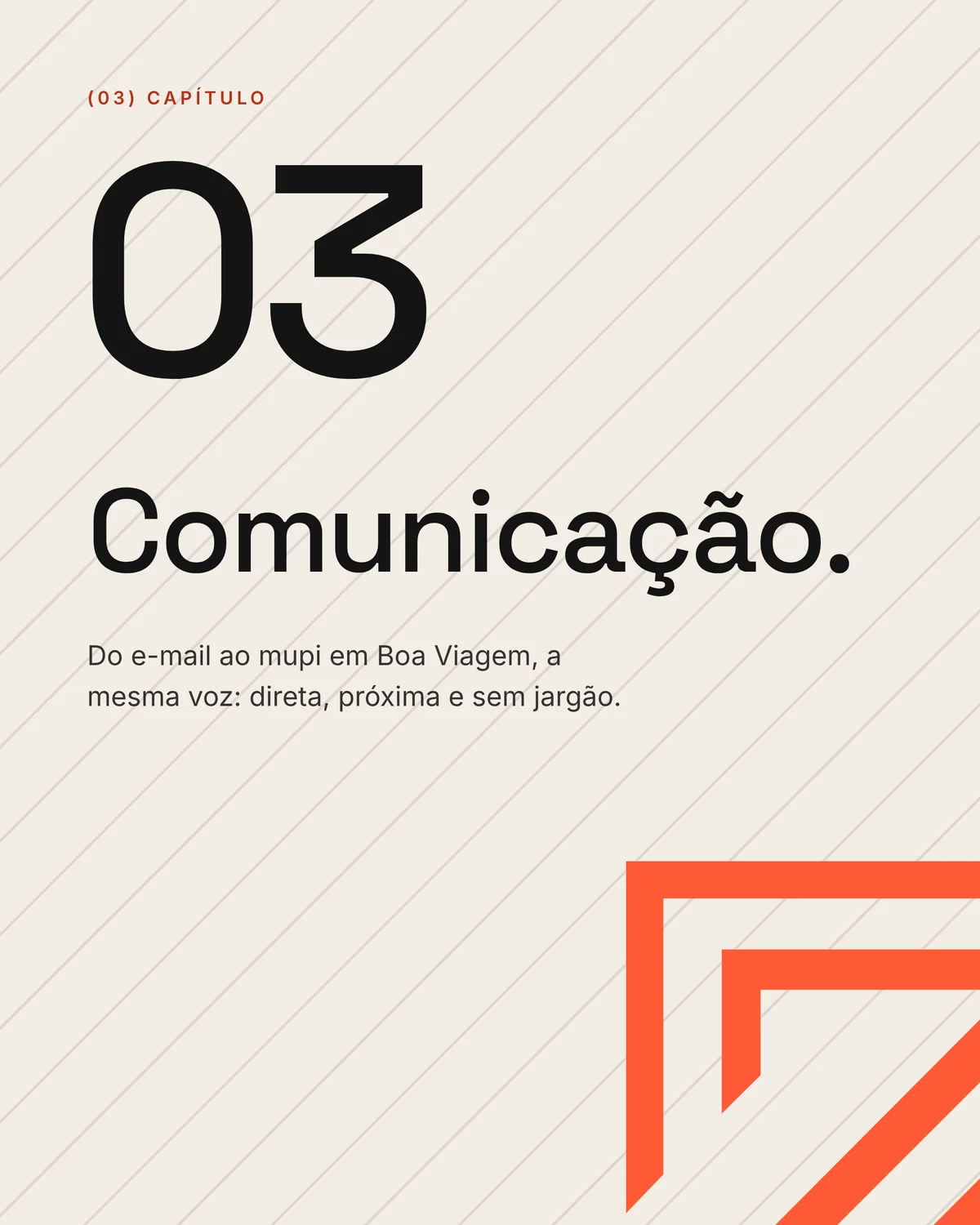 Abertura do capítulo 03, Comunicação, em creme