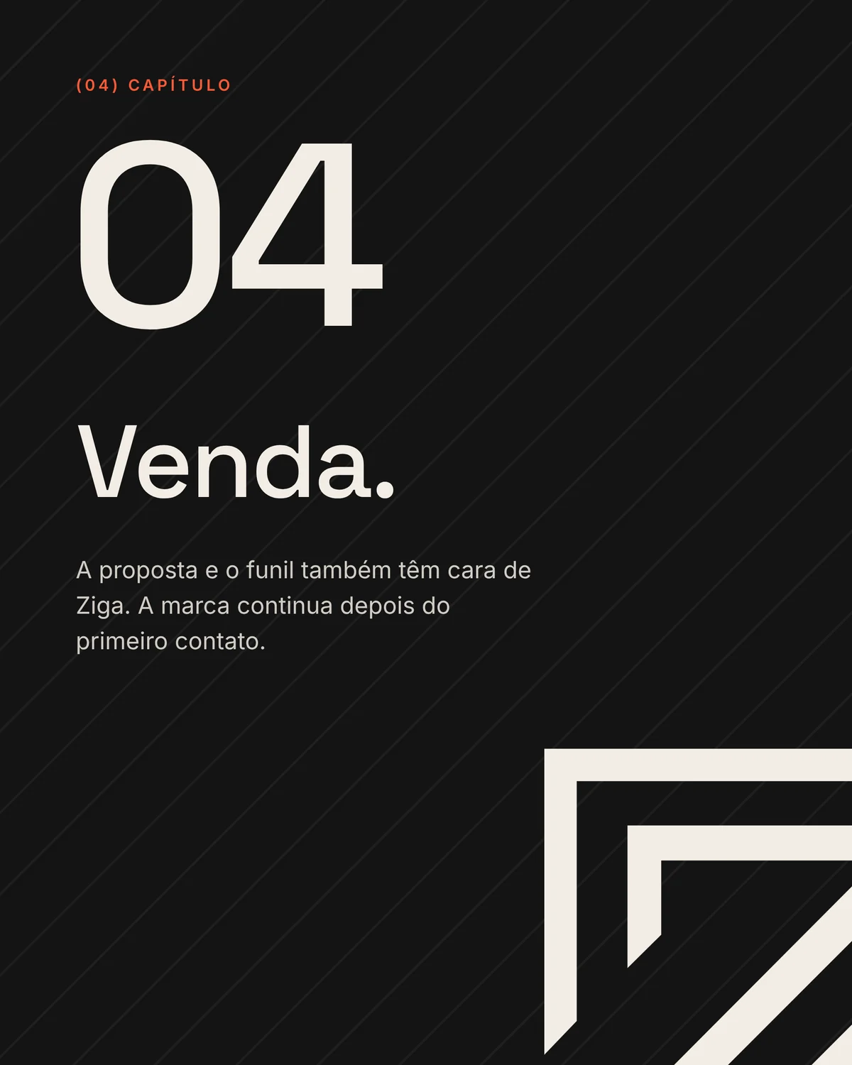 Abertura do capítulo 04, Venda, em preto