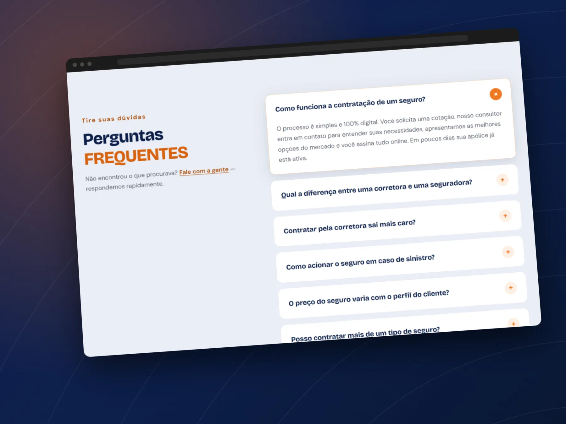 Perguntas frequentes