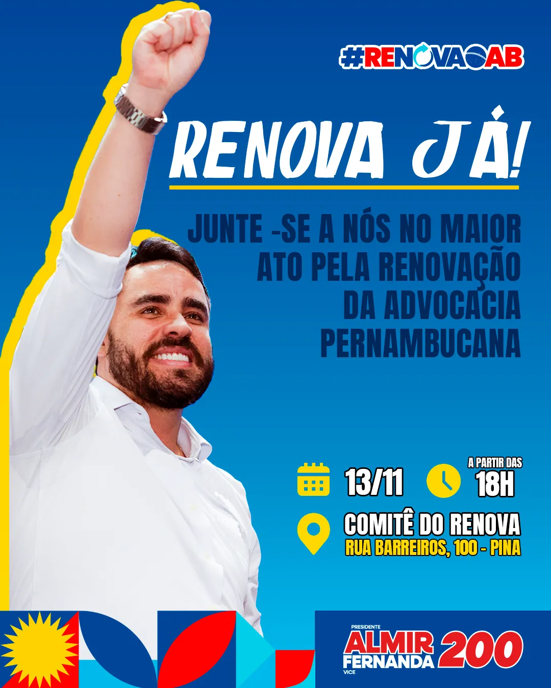 Peça digital da campanha OAB Pernambuco 2024