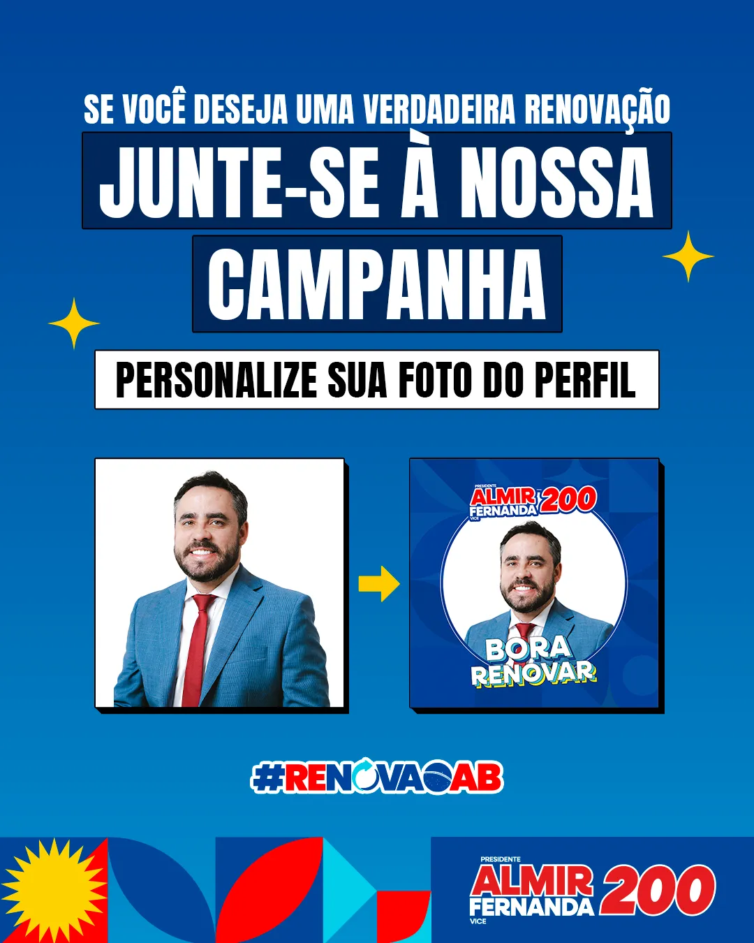 Peça digital da campanha OAB Pernambuco 2024