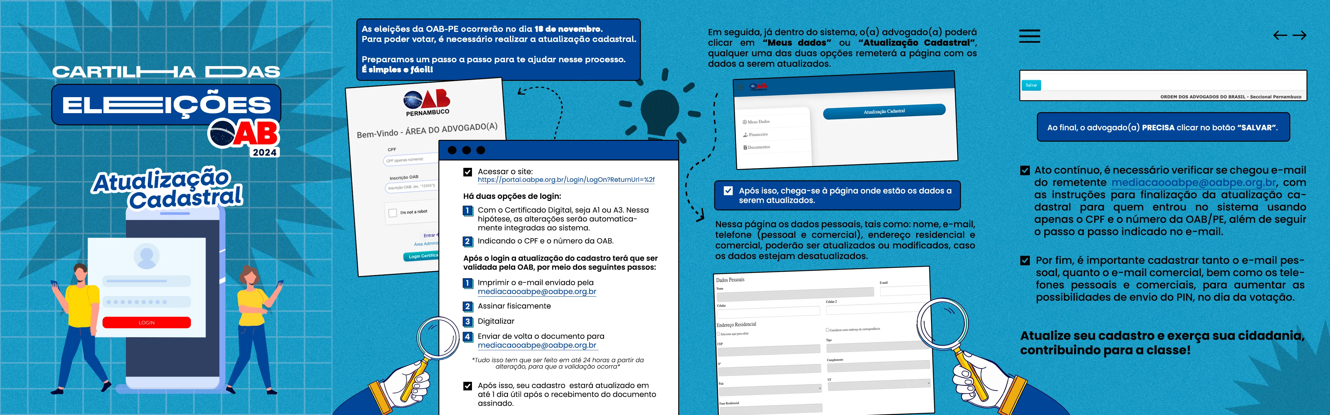 Peça digital da campanha OAB Pernambuco 2024