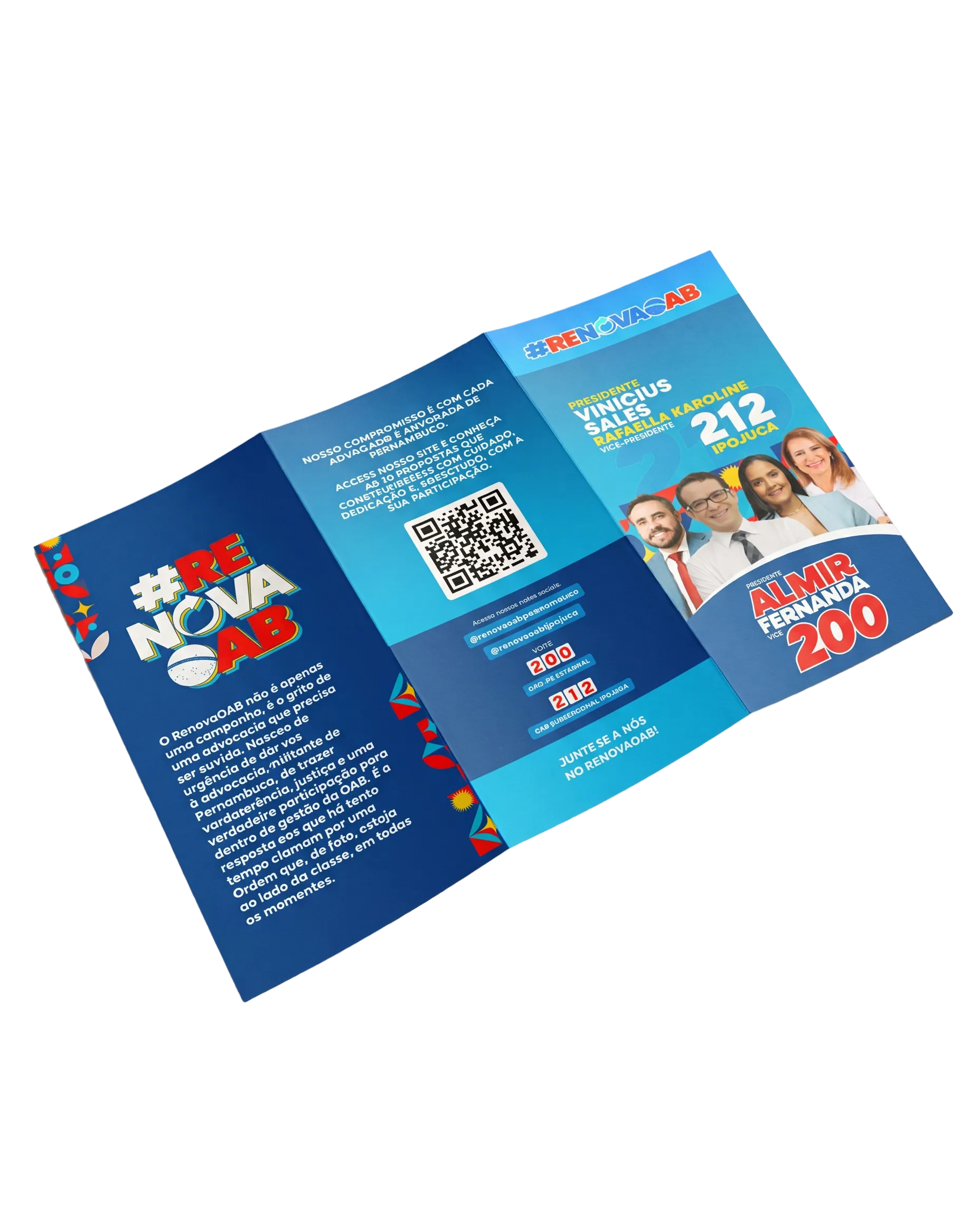 Material impresso da campanha OAB Pernambuco 2024